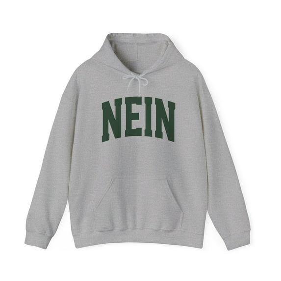 Nein No in German Germany Hoodie Gifts Hooded Sweatshirt Pullover Shirt