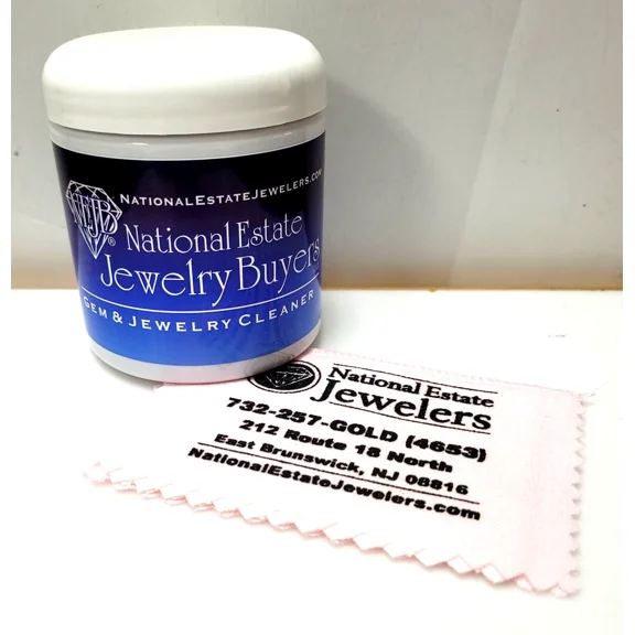 Nejb Gem & Jewelry Cleaner Solution And Jewelry Care Cloth