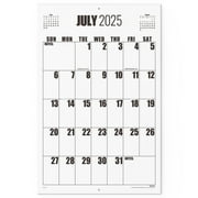 Nekmit Large Wall Calendar 2025-2026, Large Print Big Grid Wall Calendar, 22 3/4" x 14 3/4"