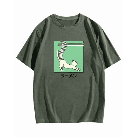 Neko Cat Cotton casual T-shirt