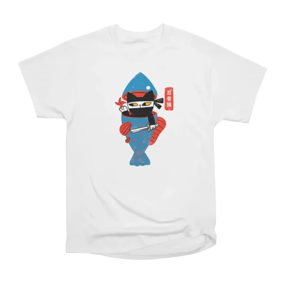 Neko Ninja T-Shirt Tee Gift For Him Merch For Her Apparel For Friend