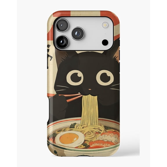 Neko Noodles Night Out H1034 Premium Durable Case for iPhone 17 16 15 14 13 12 11 Pro Max – Unisex Style