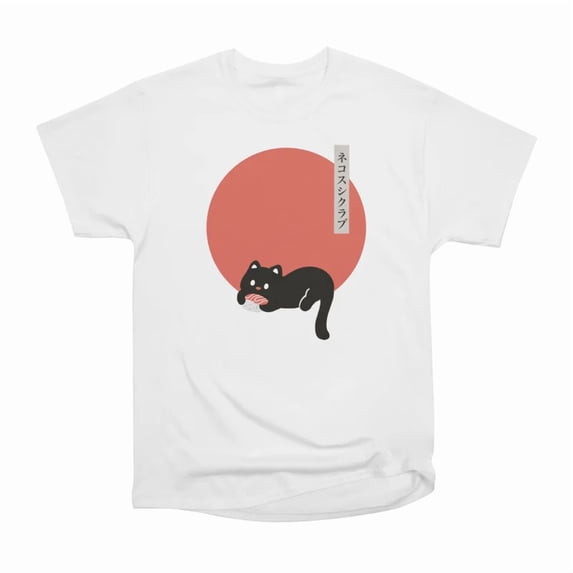 Neko Sushi Club T-Shirt Tee Gift For Him Merch For Her Apparel For Friend