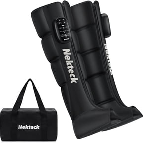 Nekteck Air Compression Recovery System, Cordless Full Leg Massager for Circulation and Pain Relief, Compression Boots with 6 Modes 4 Intensities, Muscles Relaxation, Great Gift for Wife Mom Women
