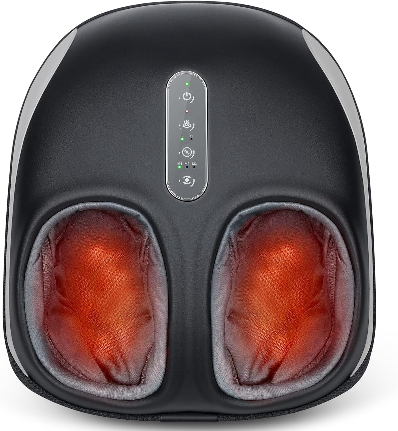 Nekteck Shiatsu Foot Massager Machine with Soothing Heat, Deep Kneading Therapy, Air Compression, Relieve Foot Pain and Improve Blood Circulation,Adjustable Intensity Relax for Home or Office Use