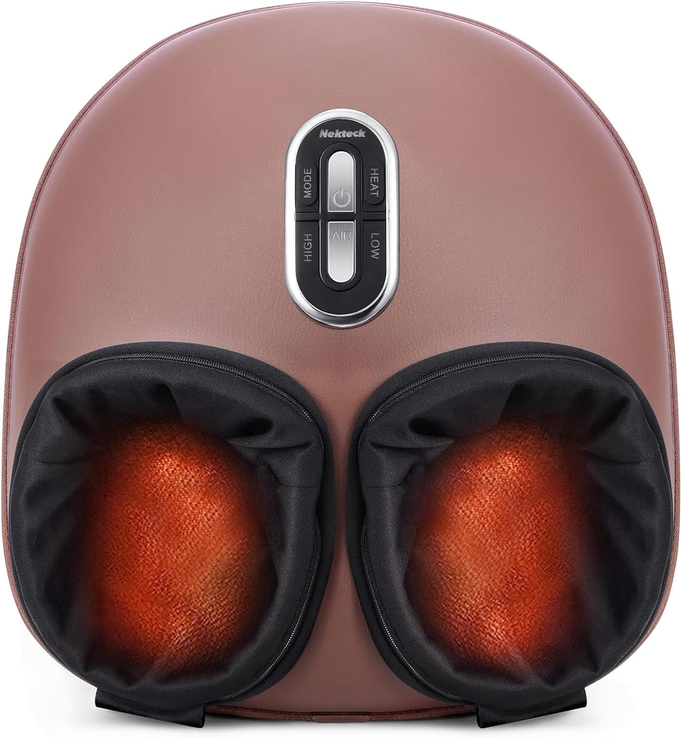 Nekteck Foot Massager with Heat, Shiatsu Foot Massagers Machine for Neuropathy, Blood Circulation, Plantar Fasciitis Relief, Feet Deep Kneading Therapy Air Compression, FSA/HSA, Gifts for Mom/Dad