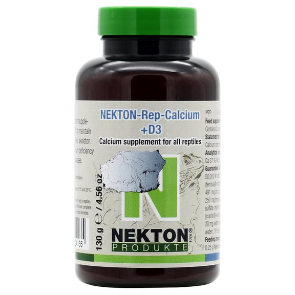 NEKTON Rep-Calcium Plus D3 Reptile Supplement 4.56 oz (130g)