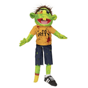 Jeffy soft plush toy hand puppet, cartoon doll plush doll fun parent-child games family toys