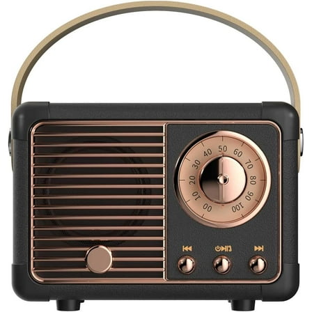 Nelbons Retro Bluetooth Speaker, Retro Decoration, Mini Wireless Bluetooth Speaker, Cute Old Fashion Style for iPhone Android