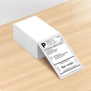Nelko 4x6 Direct Thermal Shipping Label Pack of 500 Fan-Fold Labels, Nelko 4x6 Thermal Labels for Nelko PL70E Shipping Label Printer, Perforated and Strong Adhesive, Commercial Grade