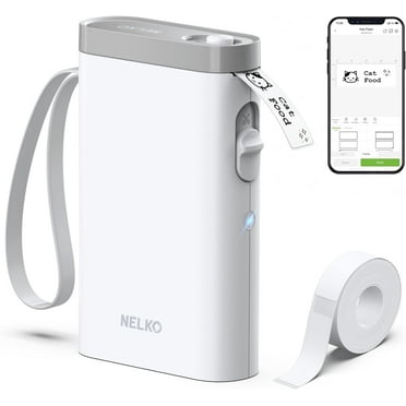 Nelko Label Maker Machine with Tape, P21 Bluetooth Label Printer, Mini Label Makers with Multiple Templates