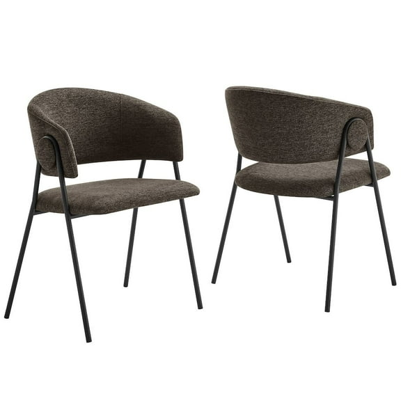 Nella Dining Chairs Set of 2 in Java Black