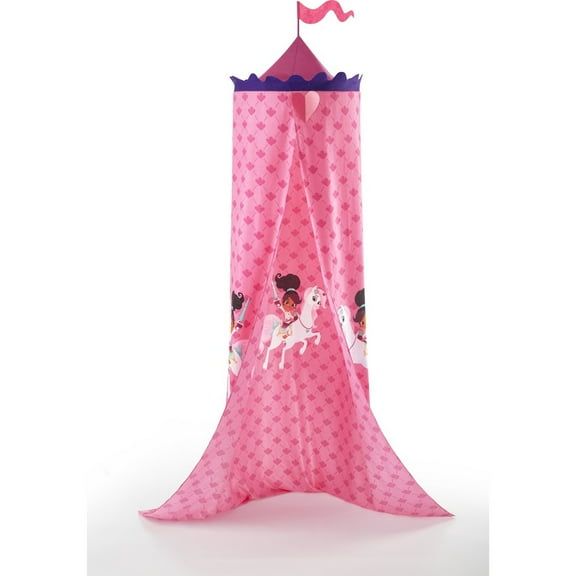Nella the Princess Knight Twin Bed Canopy, Pink for Bed or Play Area,