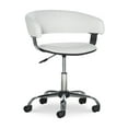 thumbnail image 1 of Nellie Low-Back Desk Chair with Adjustable Height and Castors, 225 lbs., White, 1 of 16