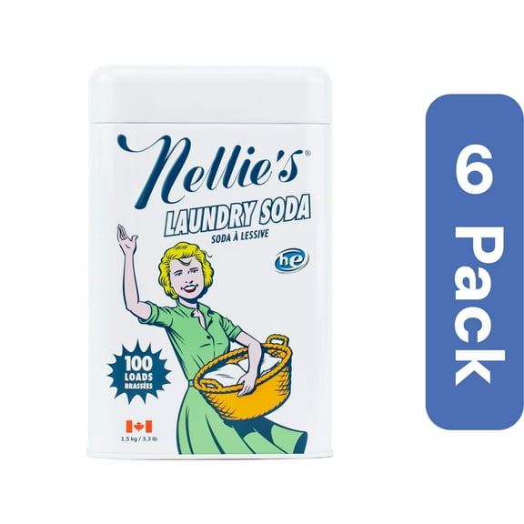 Nellie's All-Natural Laundry Detergent 100 Load 3.3 lb (Pack Of 6)