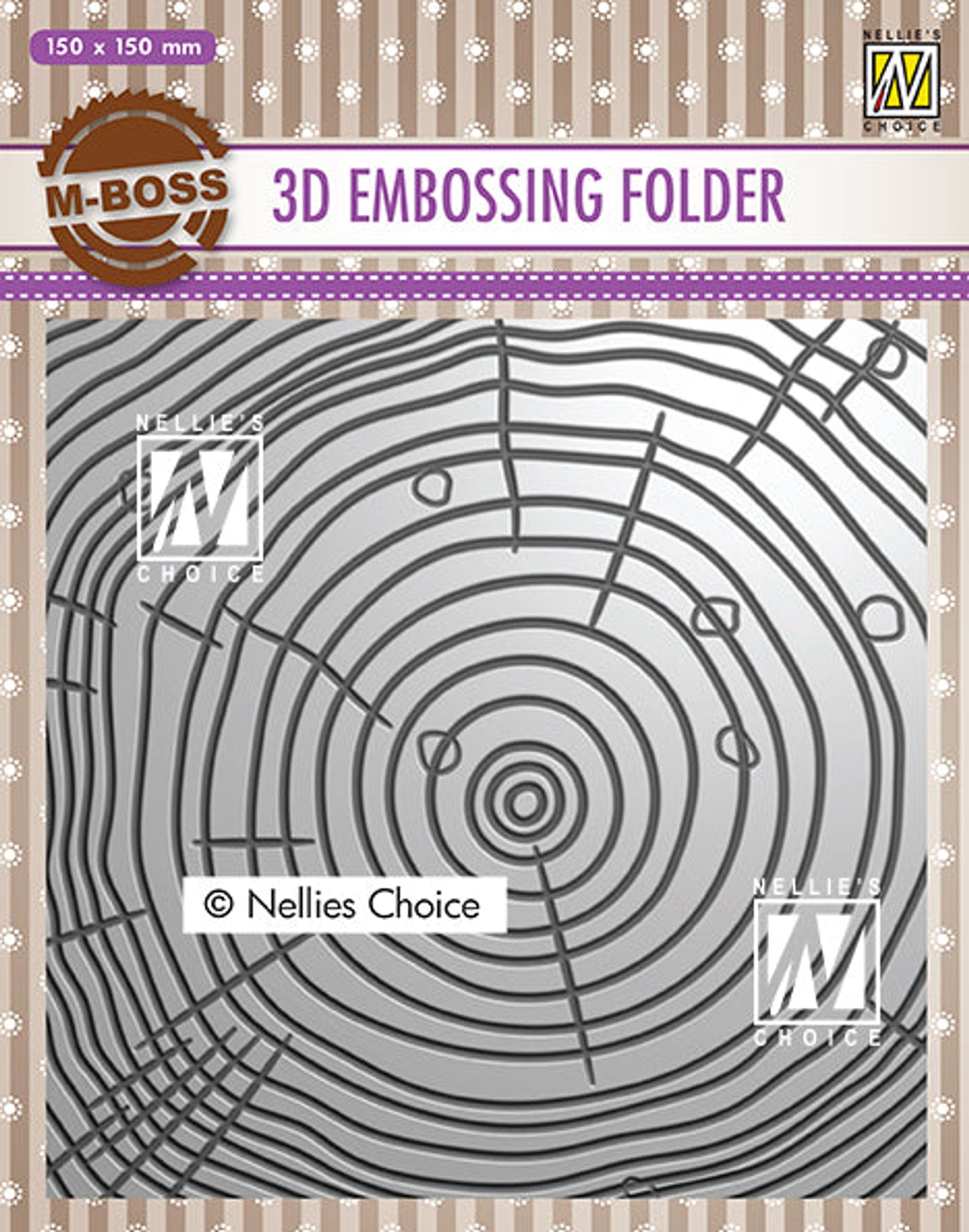 Nellie's Choice 3D Embossing Folders Grow Rings