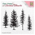 thumbnail image 1 of Nellie's Choice Clear Stamp Christmas Silhouette Pine Trees, 1 of 1