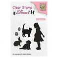 thumbnail image 1 of Nellie's Choice Clear Stamps Silhouette Animal Lover, 1 of 1