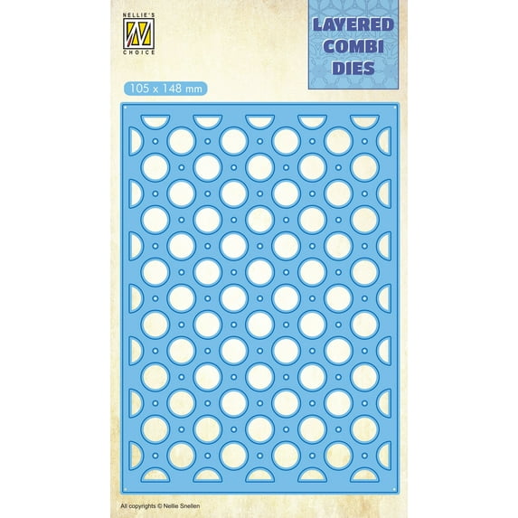 Nellie's Choice Layered Combi Dies Bubbles Layer B