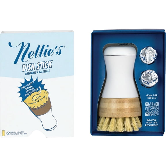 Nellie's Organic Natural Vegan Dish Stick - Eco-Friendly Dish Soap Alternative