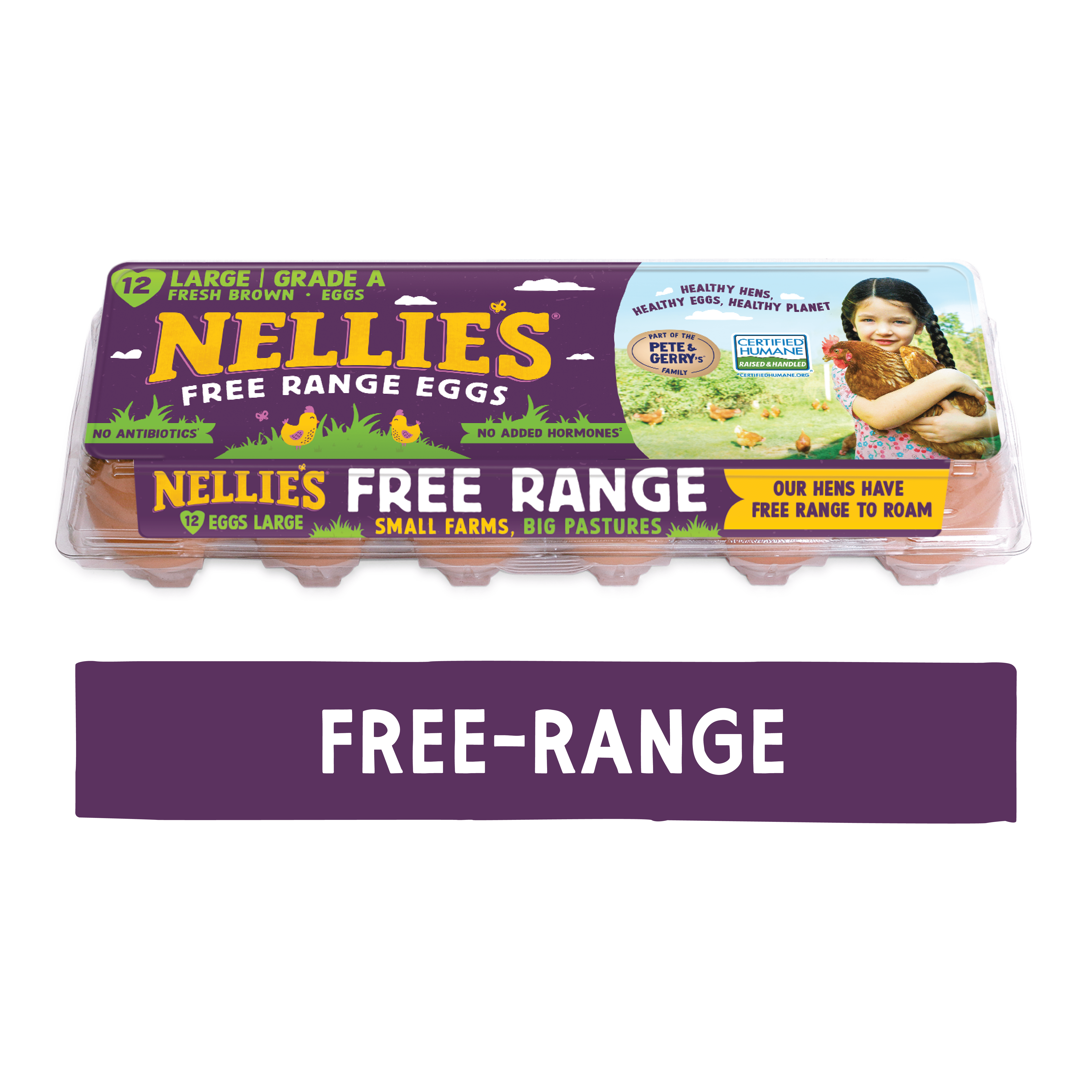 Nellie's Free-Range Large Brown Eggs - rated 4.7 stars from 2750 reviews