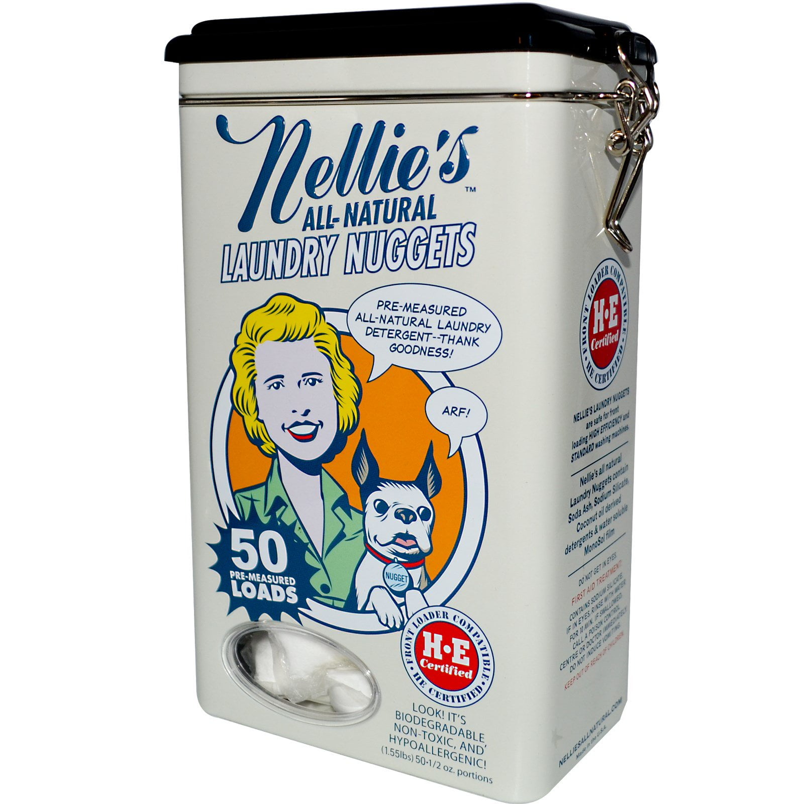 Nellie s Laundry Nuggets 50 Loads 1 55 lbs 1 2 oz