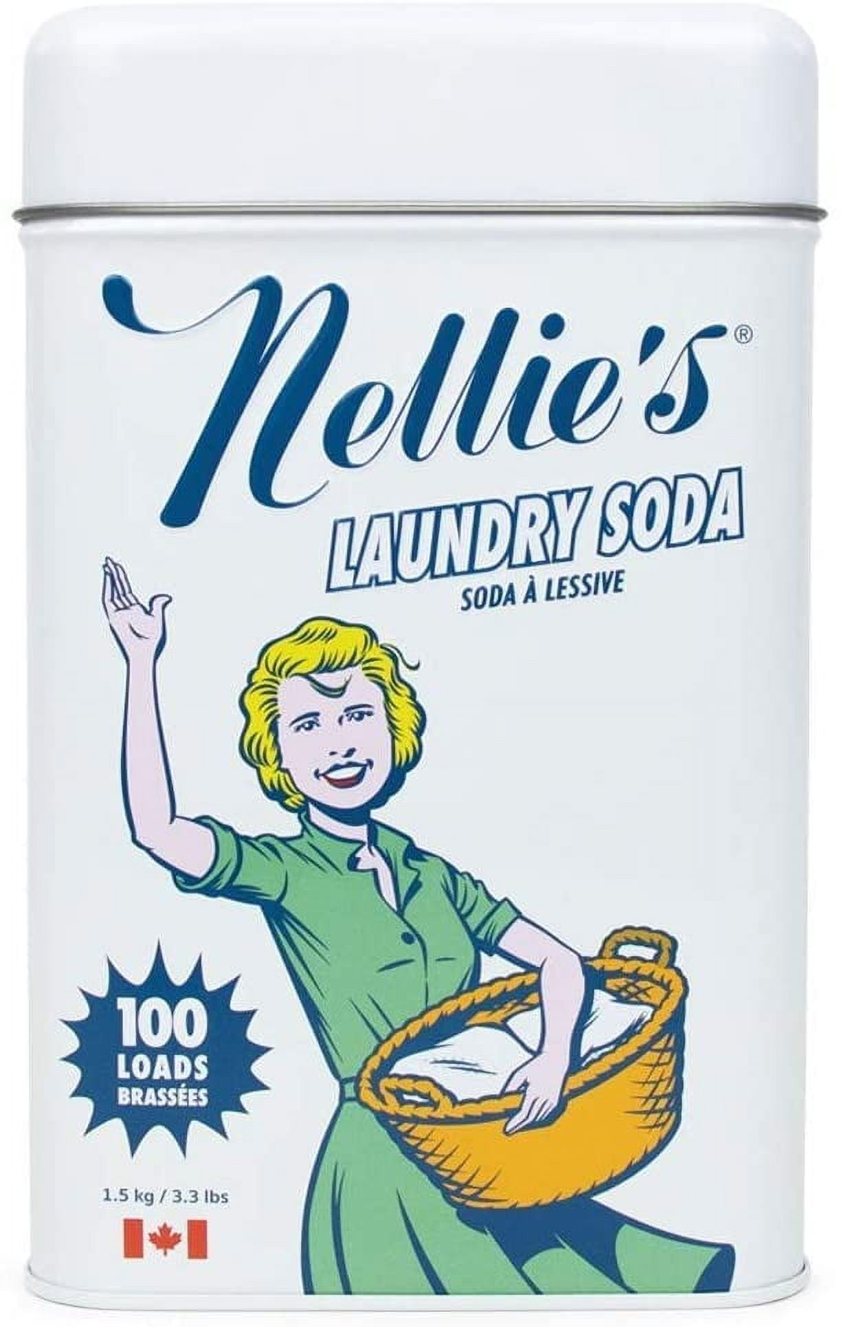 Nellie's NonToxic Vegan Powdered Laundry Detergent, 100 Loads (3.3lbs