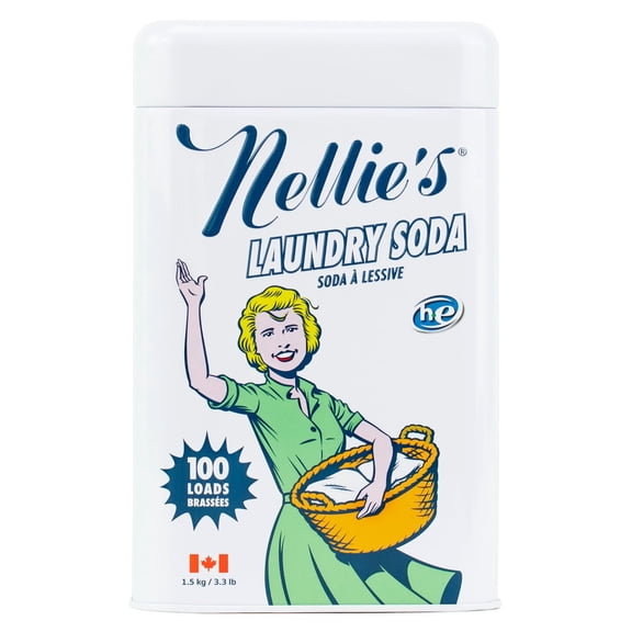 Nellies All Nat - Gentle Concentrated Laundry Detergent Powder - 3.3 LB, Case of 6