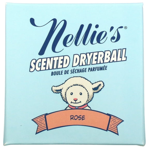 Nellie's Scented Wool Dryerball, Rose, 1 Dryerball, 50 Loads