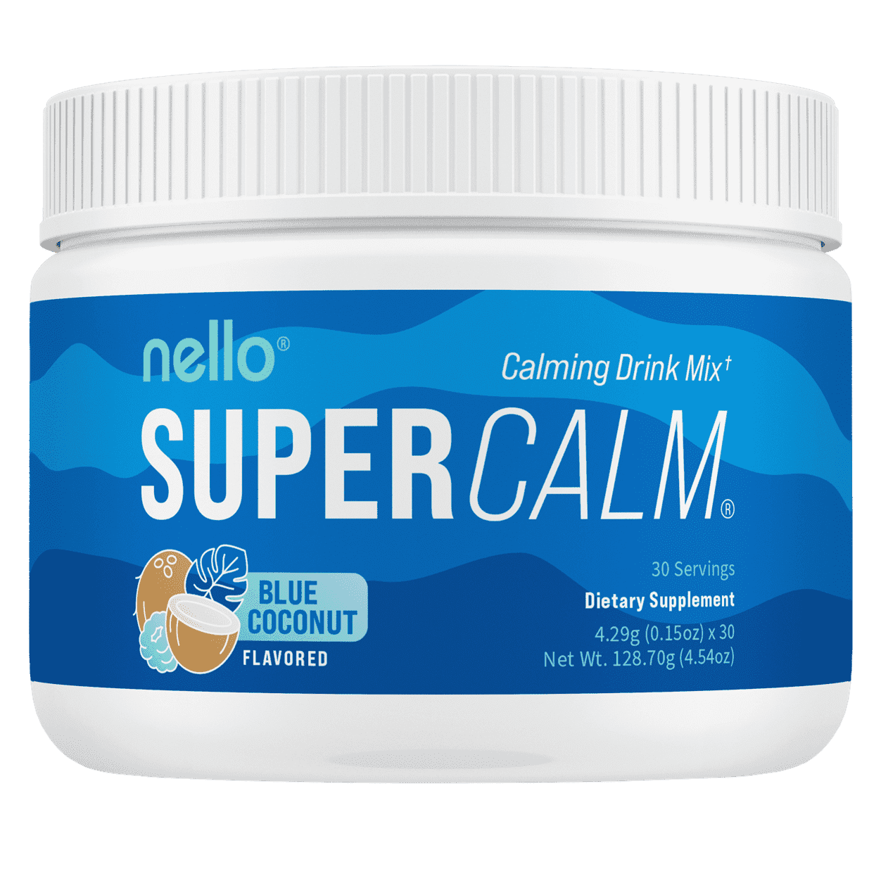 Nello Supercalm Drink Mix - Ashwagandha KSM 66, Magnesium