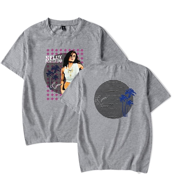 Nelly Furtado Loose Music album Tour Merch pop graphics print Crewneck Unisex Trend Casual Short Sleeve Top