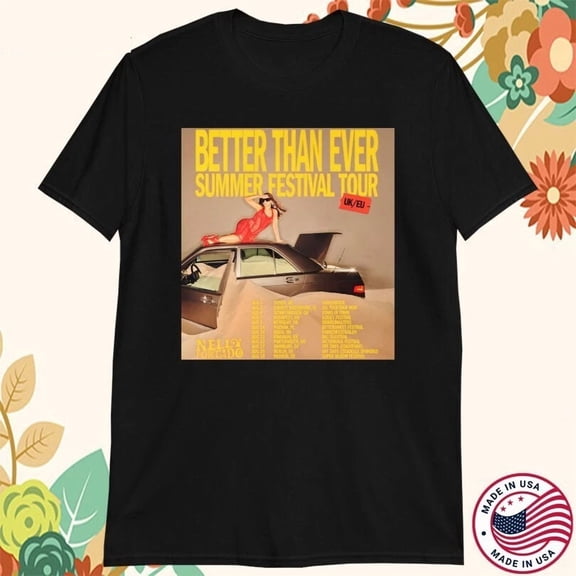 Nelly Furtado Summer Festival Tour Dates 2025 UK And EU T-Shirt ZL1614