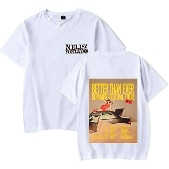 Nelly Furtado Tour 2025 T-shirt Women Men Casual Short Sleeve Printed Fashion Summer Tops Tee