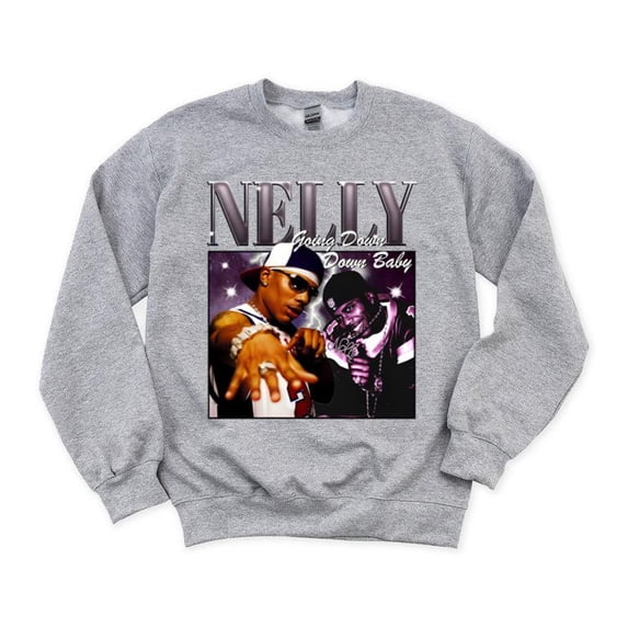 Nelly Rap World Tour Vintage Hip Hop Music Artist Concert Dilemma Hot Fan Sweatshirt, for men & women, up to size 5XL
