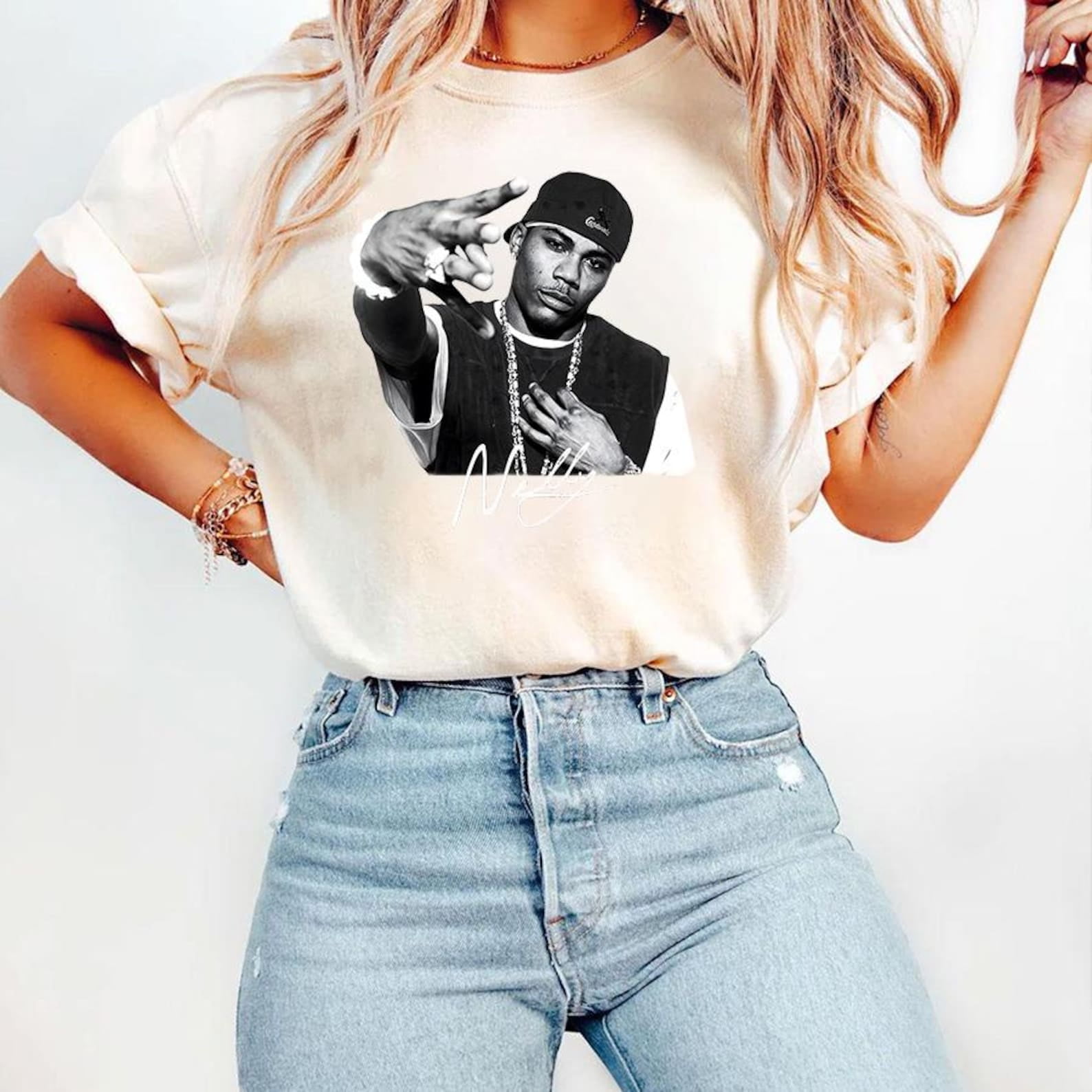Nelly Rapper Bootleg Shirt, Vintage 90s Style Nelly Tee, Retro Y2K ...