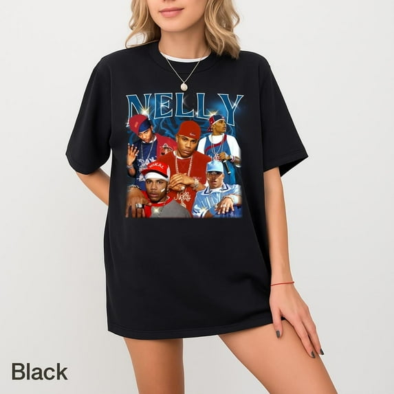 Nelly Rapper Vintage 90s Bootleg T-Shirt, Nelly Graphic Shirt, Retro Nelly Rapper Shirt, Nelly Rap Tee Y2k, Unisex Shirt