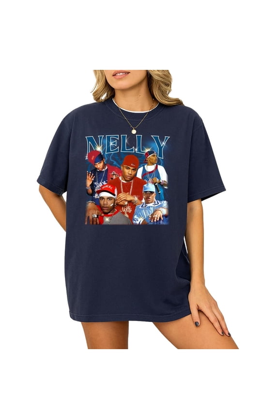 Nelly Rapper Vintage 90s Bootleg T-Shirt, Nelly Graphic Shirt, Retro Nelly Rapper Shirt, Nelly Rap Tee Y2k, Unisex Shirt