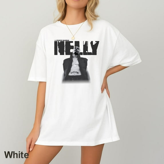 Nelly Shirt, Vintage 90s T-Shirt, Retro Nelly Shirt, Nelly Rapper Shirt, Nelly Rap Tee Y2k, Limited Music Fan Gift Tee,White Color,Size 2XL