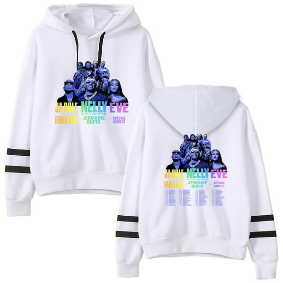 Nelly Where The Party At Tour 2025 Hoodie Long Sleeve No Pockets Support Shirt Sweatshirt