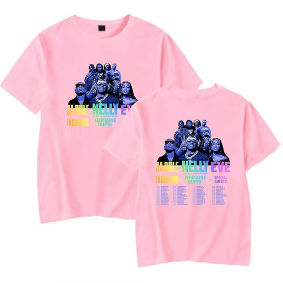 Nelly Where The Party At Tour 2025 Short Sleeve Street Trend Couple's Round Neck T-Shirt