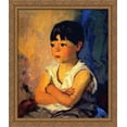 thumbnail image 1 of Nelson 28x34 Large Gold Ornate Wood Framed Canvas Art by Robert Henri, 1 of 2