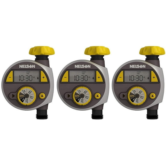 Nelson 56607 Timer with LCD Screen, Large 1, 8.75 x 6 x 2.88 in 3-Pack