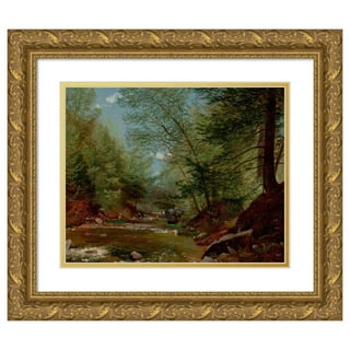 Allen, Kimberly 18x15 White Modern Wood Framed Museum Art Print Titled -  Fly Fishing 1