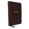 thumbnail image 1 of Nelson Bibles 214018 KJV Large Print Center-Column Reference Bible - Brown Leathersoft Indexed, 1 of 1
