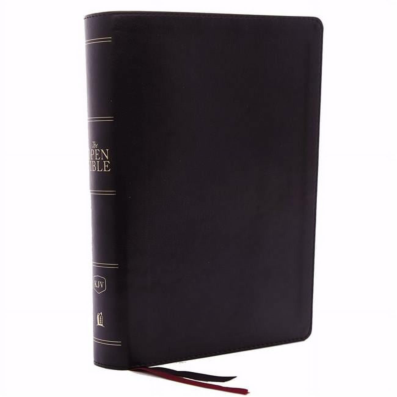 Nelson Bibles KJV Open Bible Comfort Print, Black Leathersoft Indexed