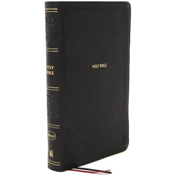 Nelson Bibles NKJV Compact Large Print Reference Bible, Black Leathersoft