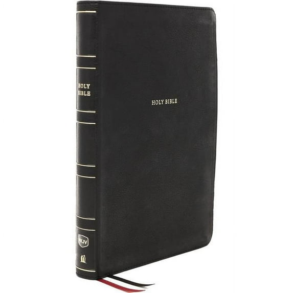 Nelson Bibles 262147 NKJV Super Giant Print Reference Bible, Black Leathersoft