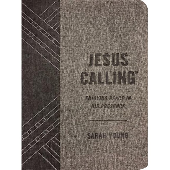 Nelson Books  Jesus Calling, Textured Gray Leathersoft