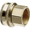 thumbnail image 1 of Nelson Brass Double Female Pipe to Hose Connector Fitting - 3/4" NPT X 3/4" Garden Hoses Coupler, 1 of 2