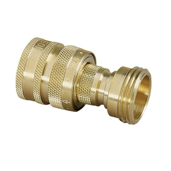 Nelson Brass Male and Female Quick Connector 2pc Set